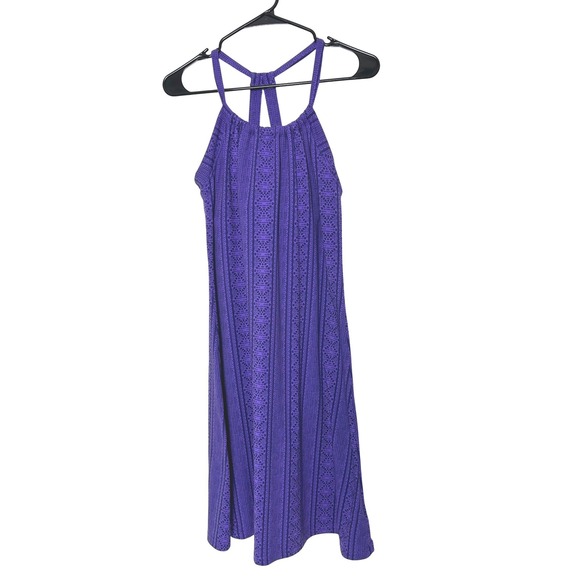 Prana Dresses & Skirts - Prana Dress Womens S Purple Quinn Geometric tribal Print Strappy Active hiking